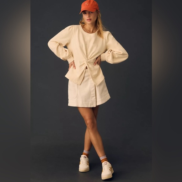 Pilcro anthropologie Twist-Front Sweatshirt 31927 - Picture 2 of 14